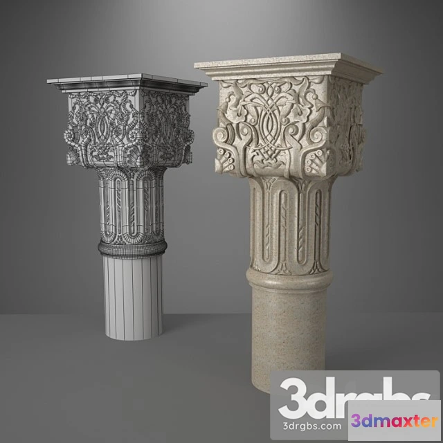 921782 - Decorative plaster Small caps in the moorish style