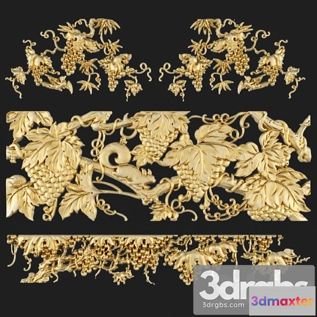 921790 - Decorative plaster Stucco grapes.