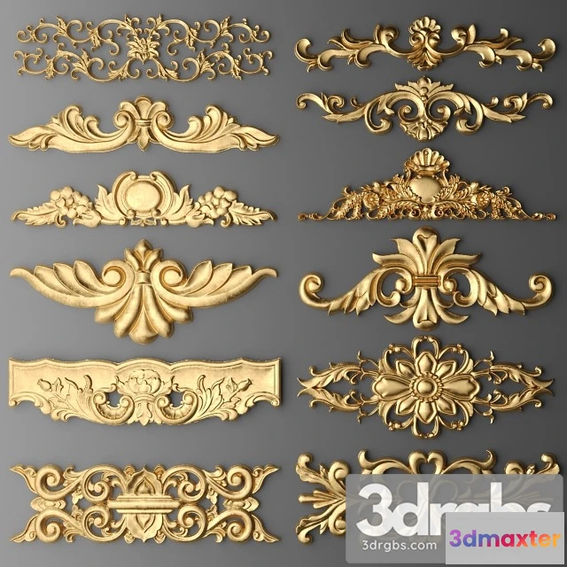 922146 - Set Stucco Decoration 2
