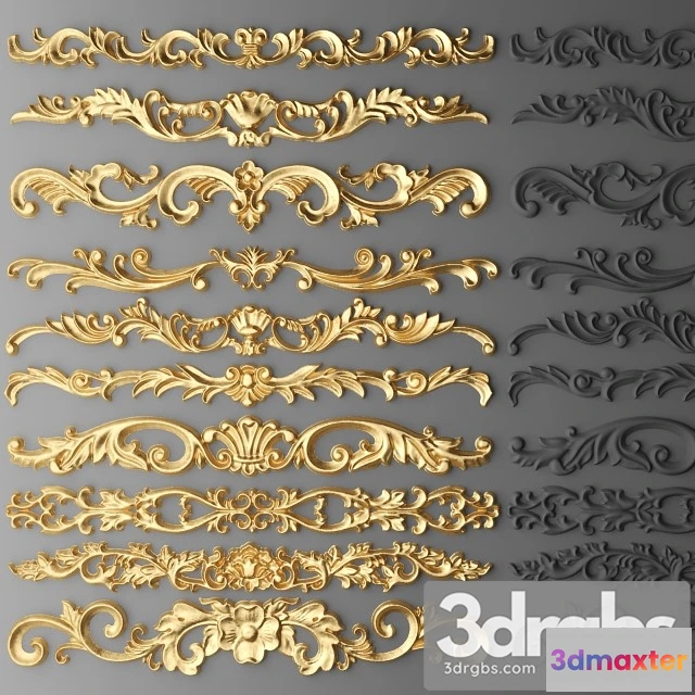 922150 - Set Stucco Decoration