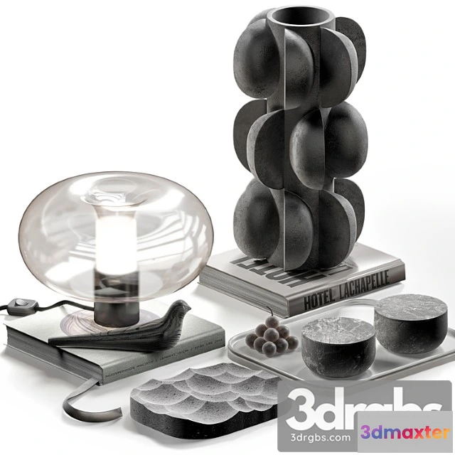 1018878 - Coffee table decor set 045 with lamp