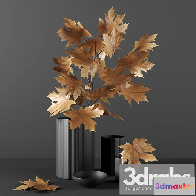 1019058 - Decor set 9 with maple branch