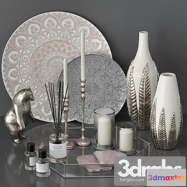 1019076 - Decor set silver
