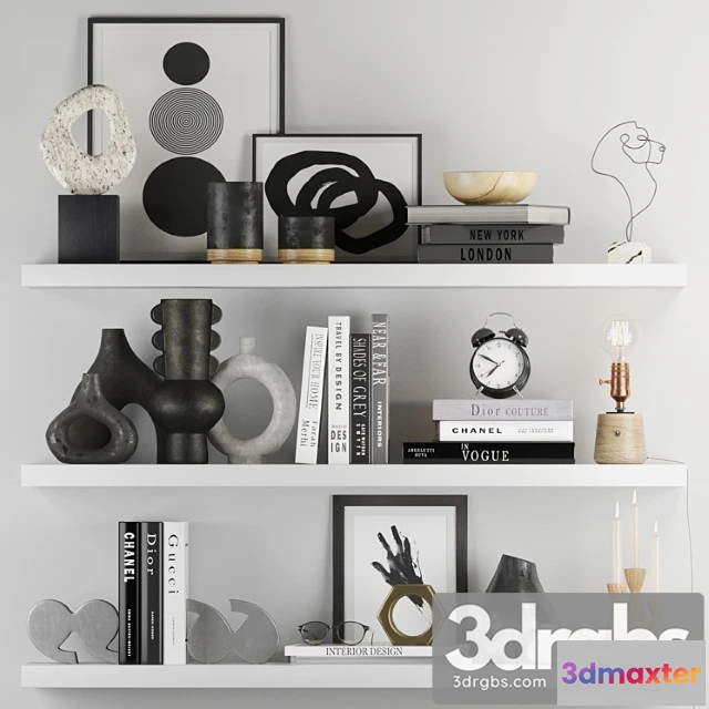 1019170 - Decorative set 017 with classic alarm clock and edison lamp