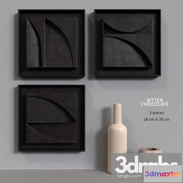 1019500 - Decorative set bitter chocolate