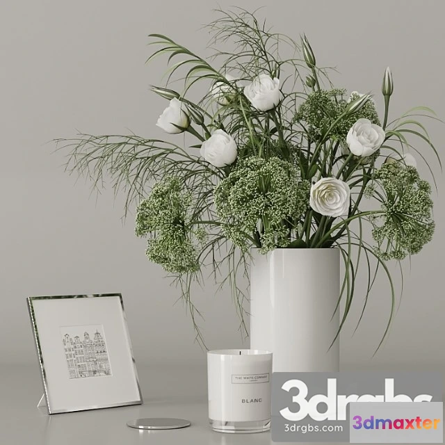 1019574 - Decorative set with a green bouquet