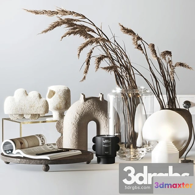 1019592 - Decorative set with ceramic and phragmites 10