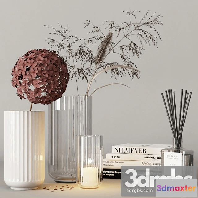 1019608 - Decorative set with hydrangea and field plants 08