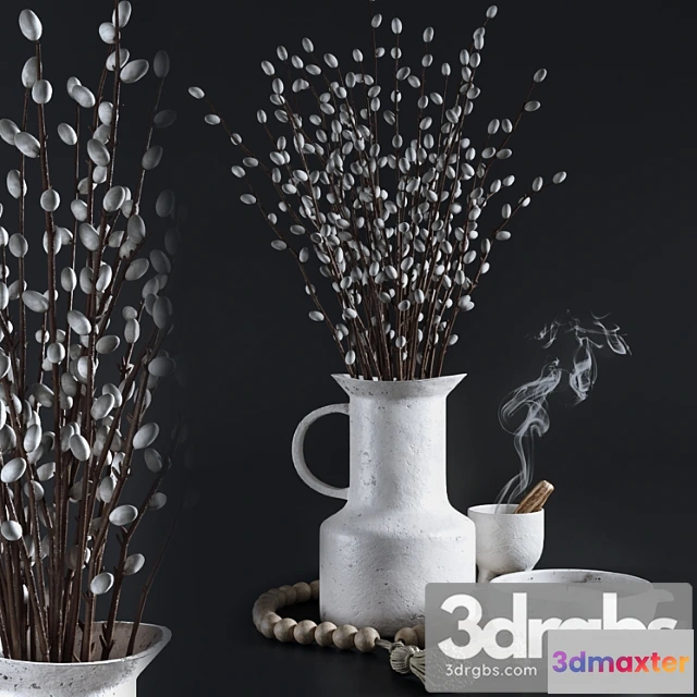 1019628 - Decorative set with willow branches