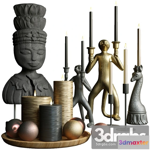 1019636 - Decorative set. candle 5