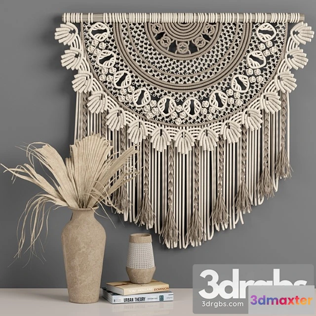 1019806 - Macrame decor set 06