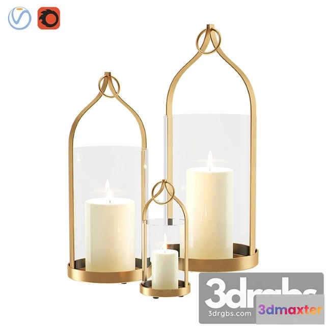1019850 - Priya brass lanterns