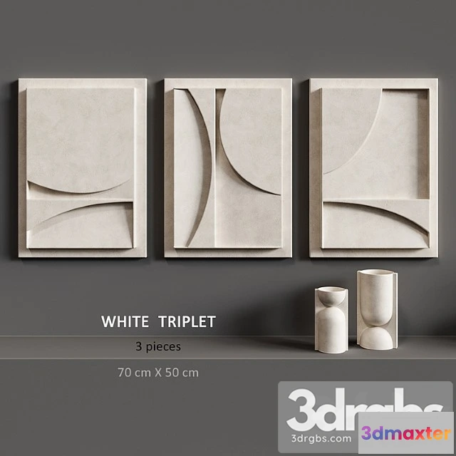 1019862 - Relief white triplet