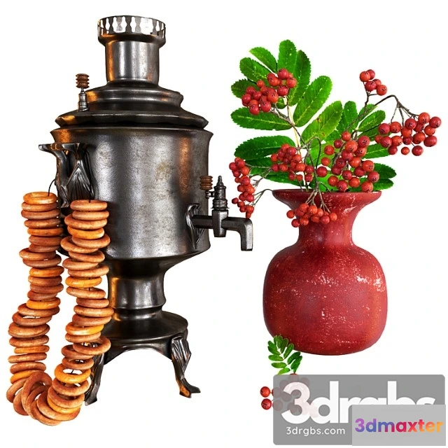 1019872 - Samovar with bagels