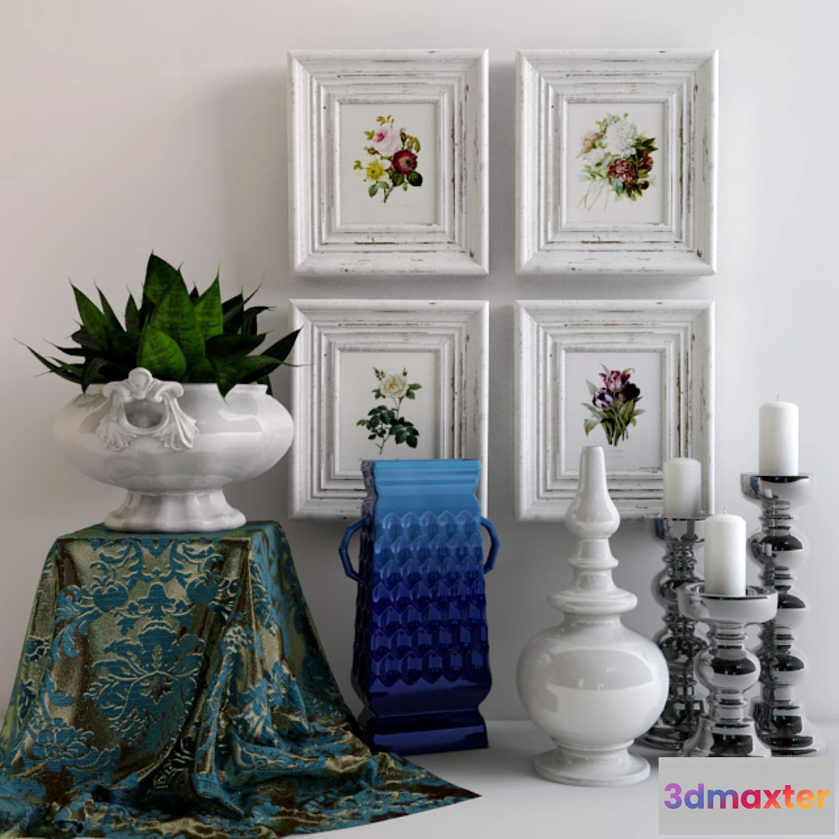 1270871 - Vintage decorative set. - No.2 3D Max