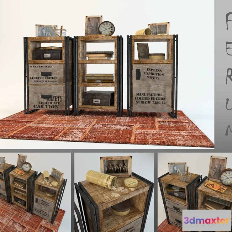 1271721 - PROFI decorative set 3D Max