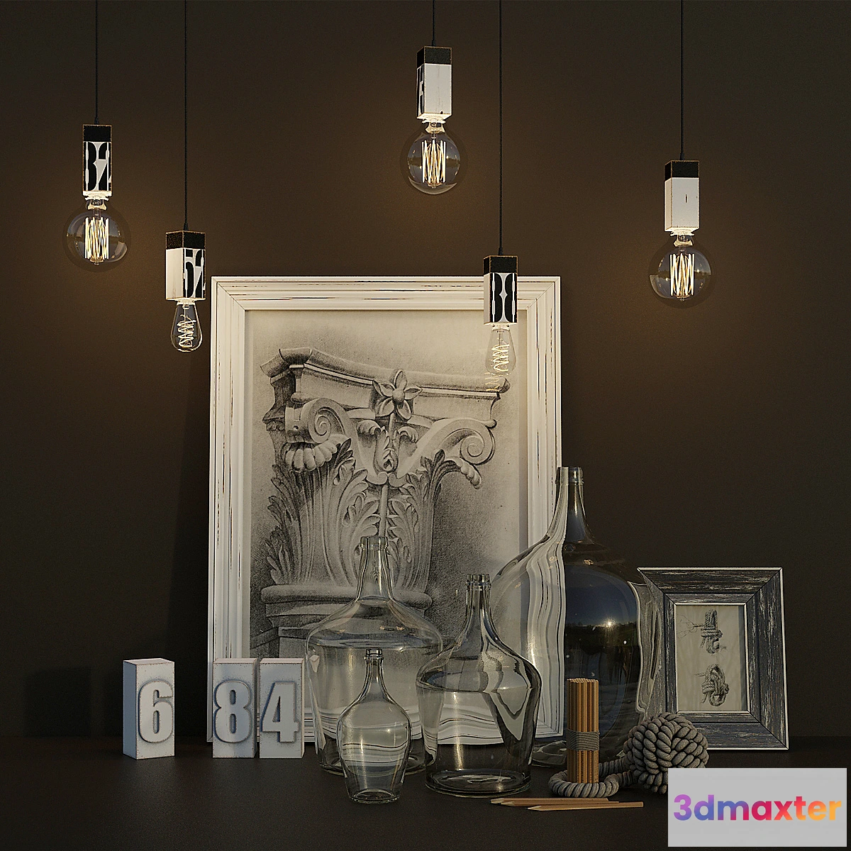 1275086 - Decorative set - No.6 3D Max