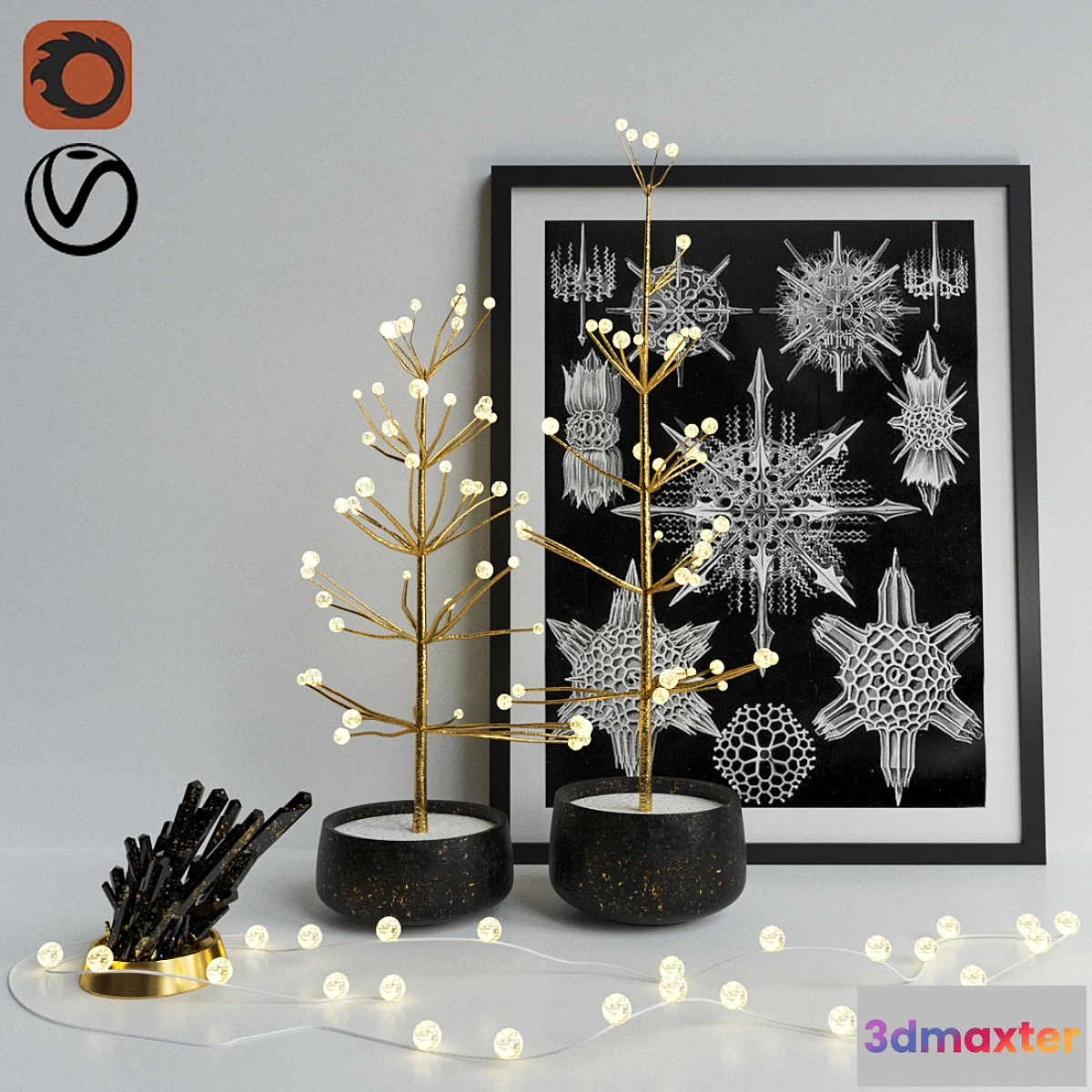 1280850 - Christmas Decor Restoration Hardware 3D Max