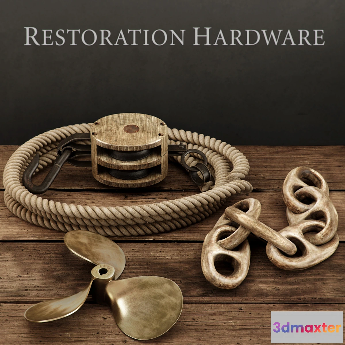 1283690 - RH _ SET OF 4 OBJECTS - No.2 3D Max