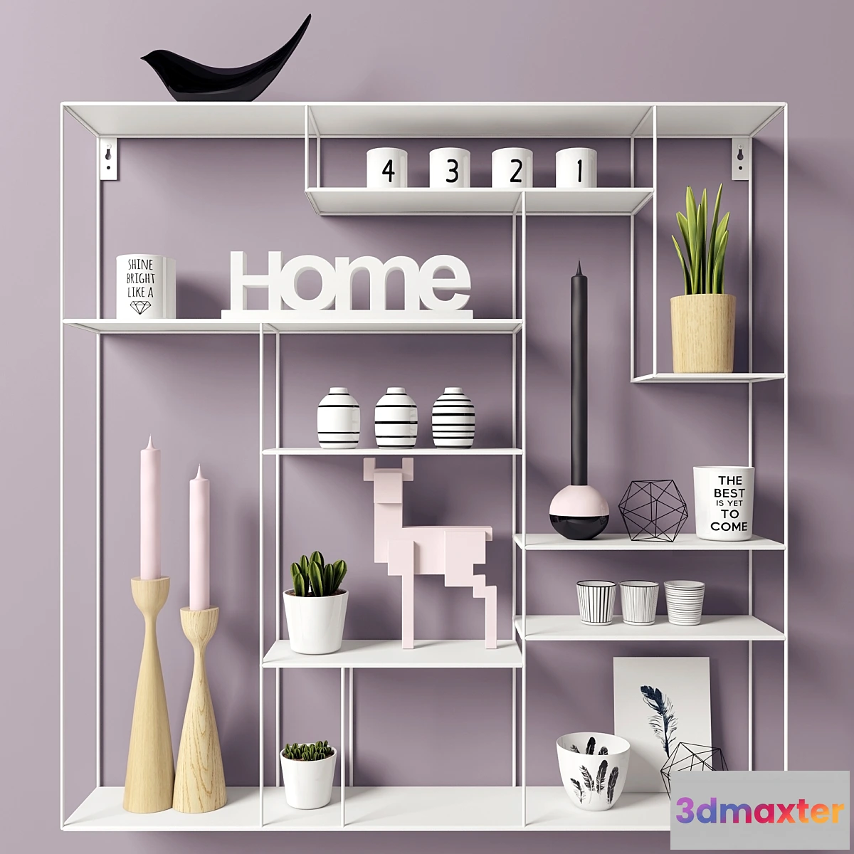 1284880 - Shelves Hylla Labyrint 3D Max