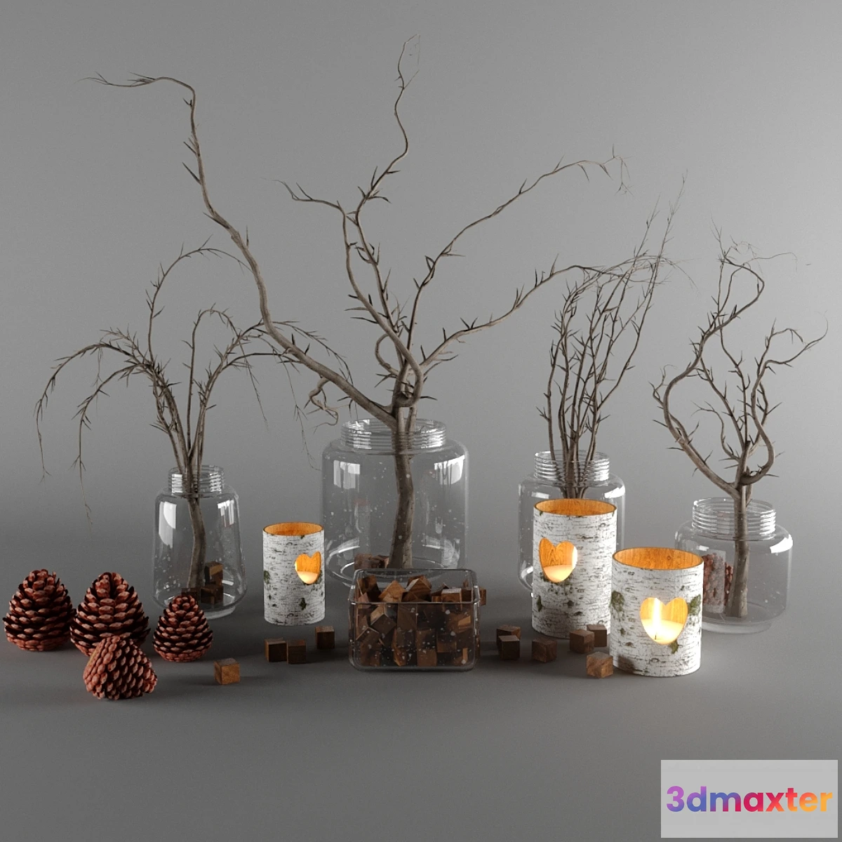 1286730 - rustic decor set 3D Max
