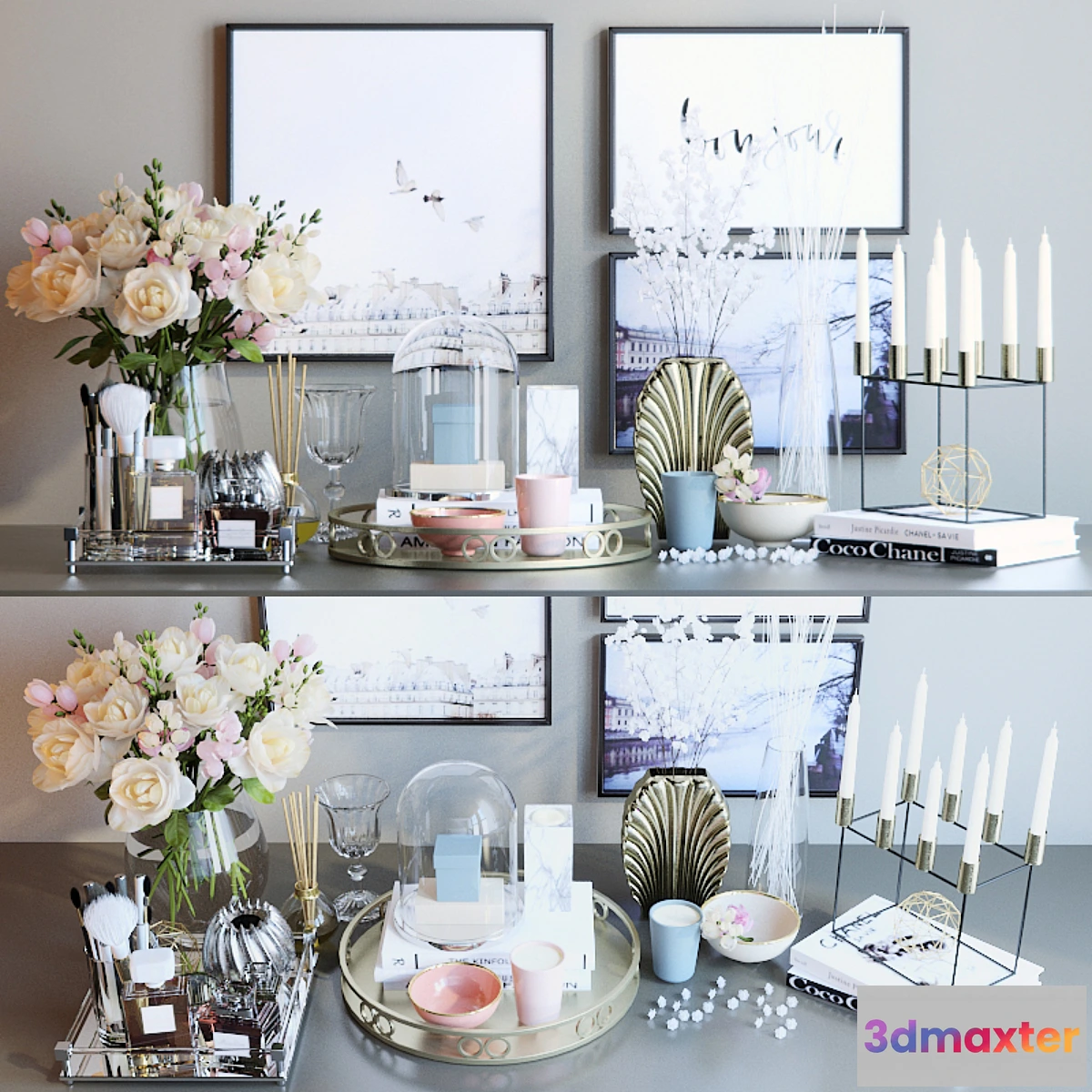 1288258 - Decorative set of 3 3D Max