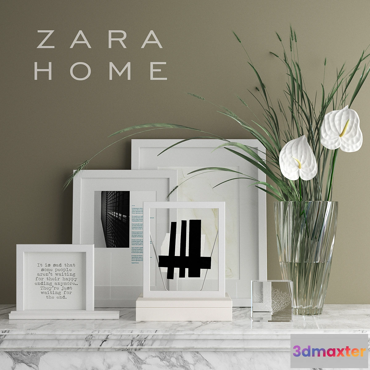 1288882 - Zara Home Decorative set (Corona + Vray) 3D Max