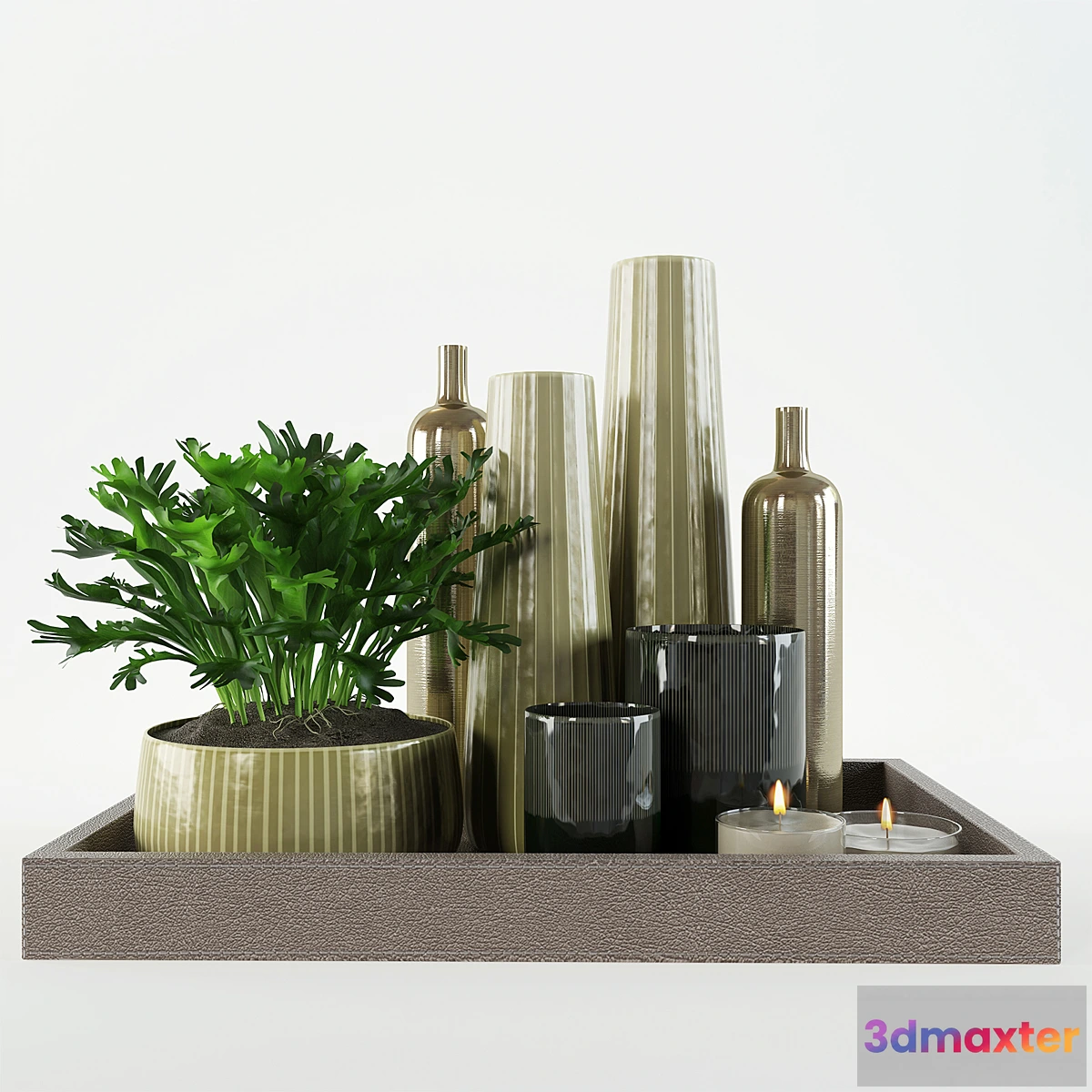 1288954 - decorative set on a tray 3D Max