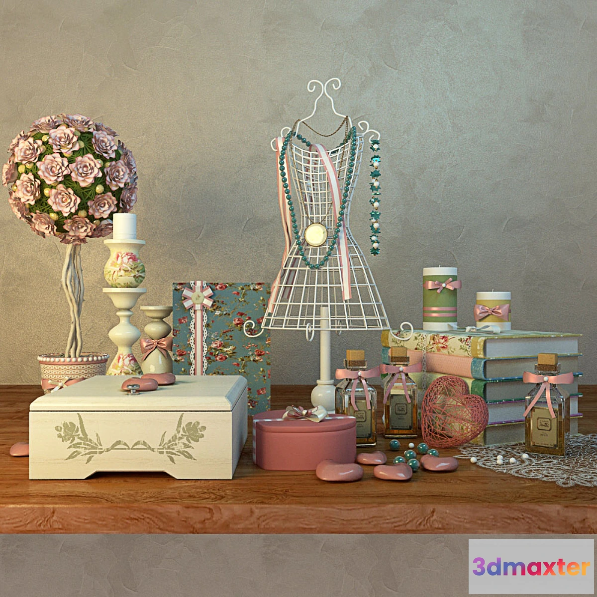 1288972 - Decorative set for the bedroom - No.2 3D Max