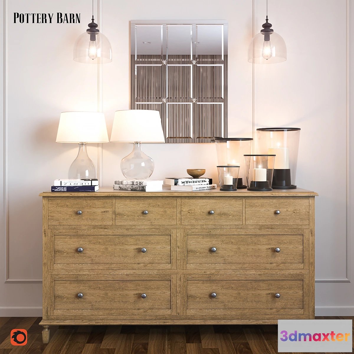 1290873 - PotteryBarn_set 3D Max