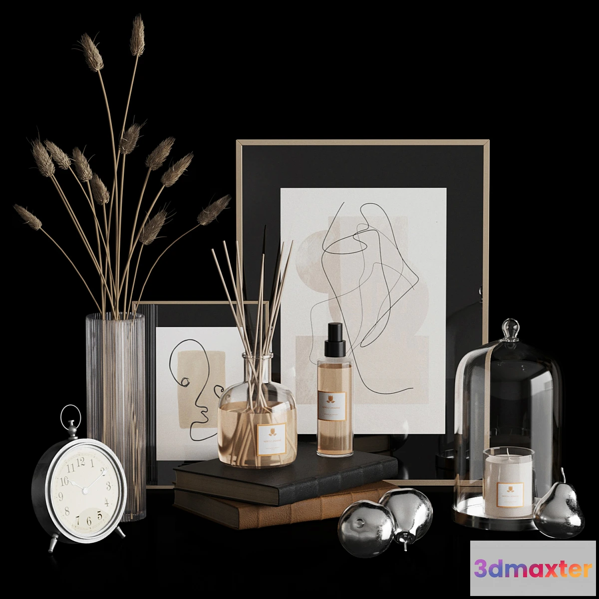 1296195 - Decorative Set with pears - No.2 3D Max