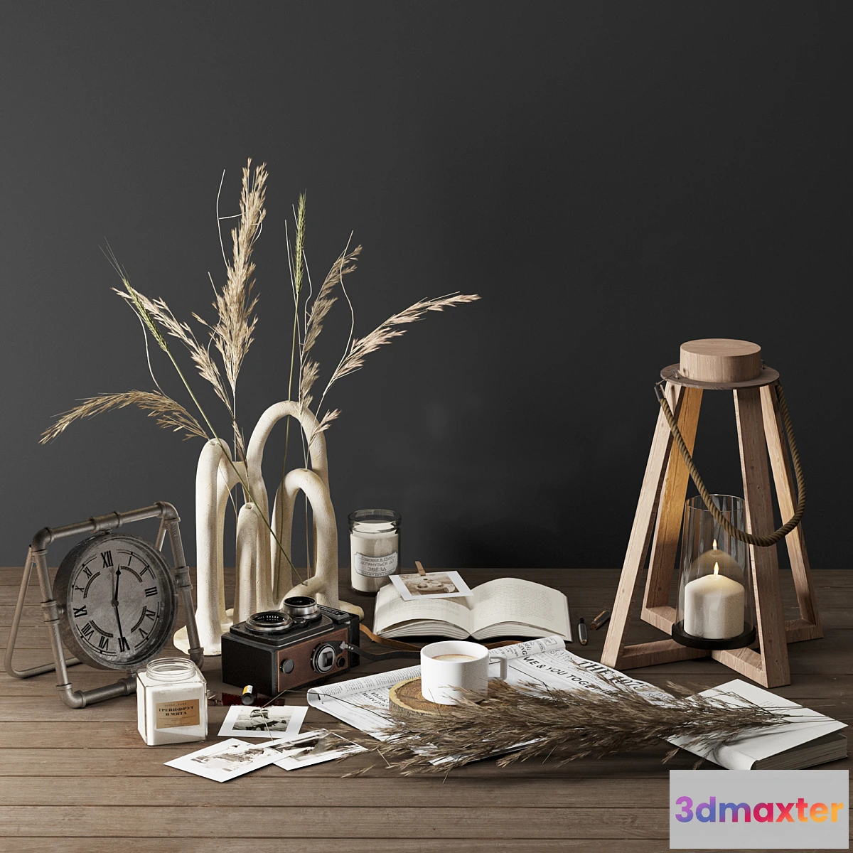 1297062 - Decorative Set 02 Old Camera 3D Max