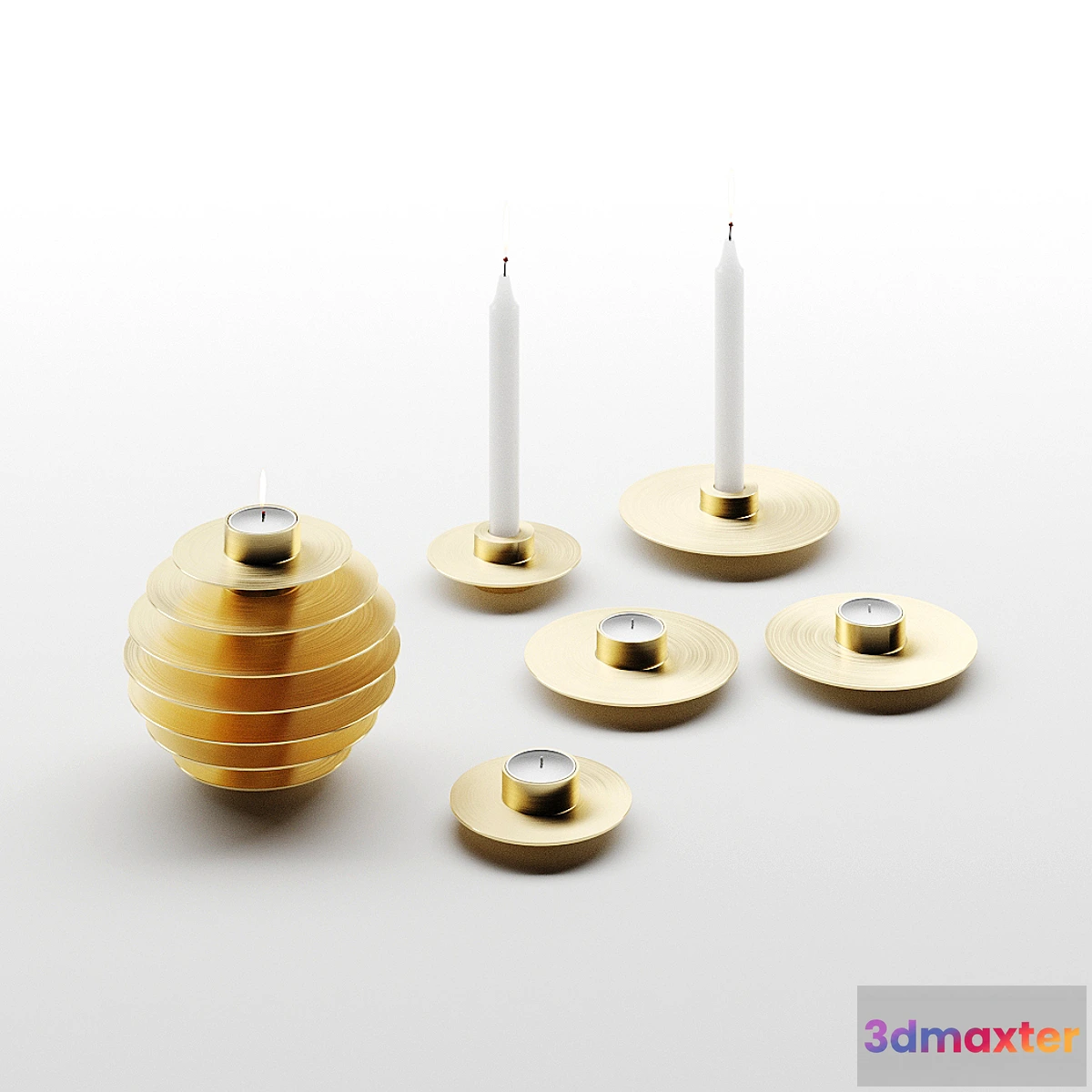 1299855 - ORB Candle Holders by NOOM 3D Max