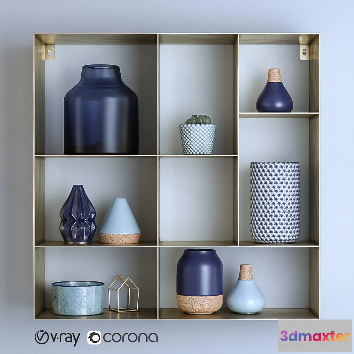 1300189 - Bloomingville Decorative Set 3D Max