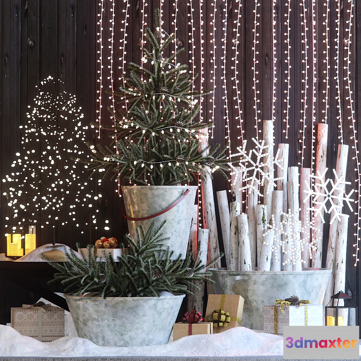 1301769 - Christmas decor Entrance group 1 3D Max