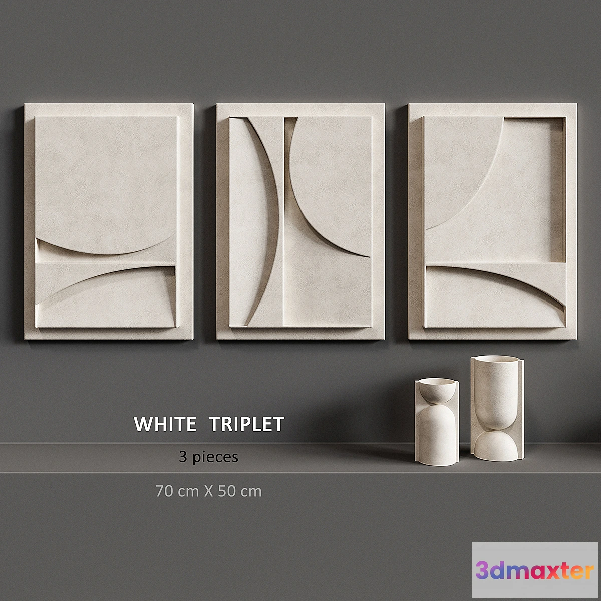 1304287 - Relief White Triplet 3D Max