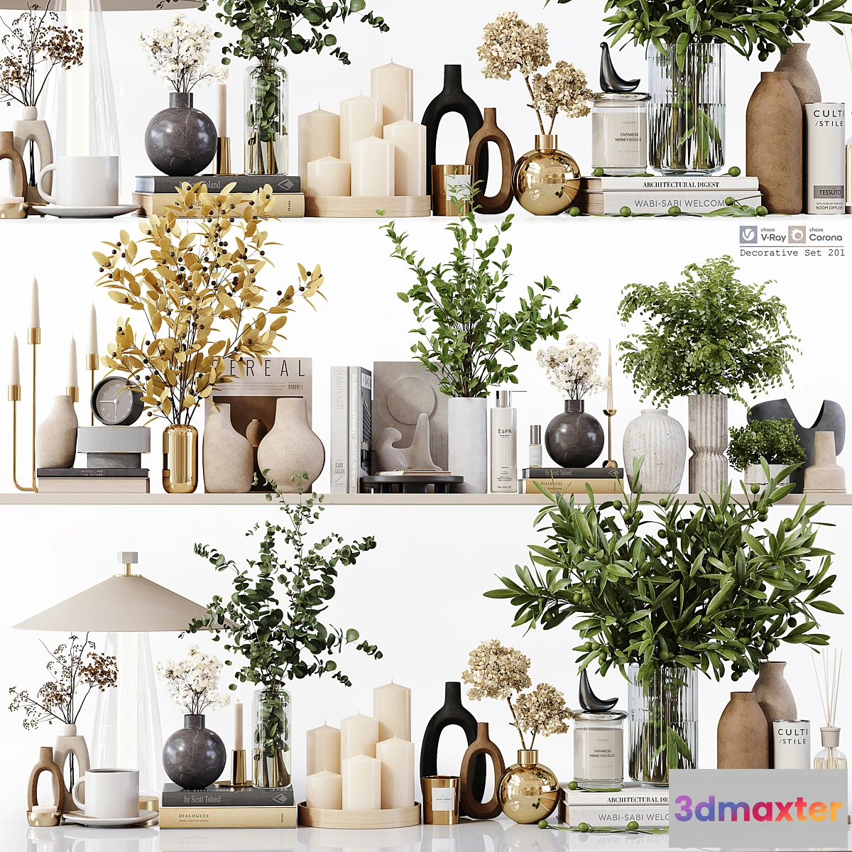 1306387 - Decorative Set 201 - No.2 3D Max