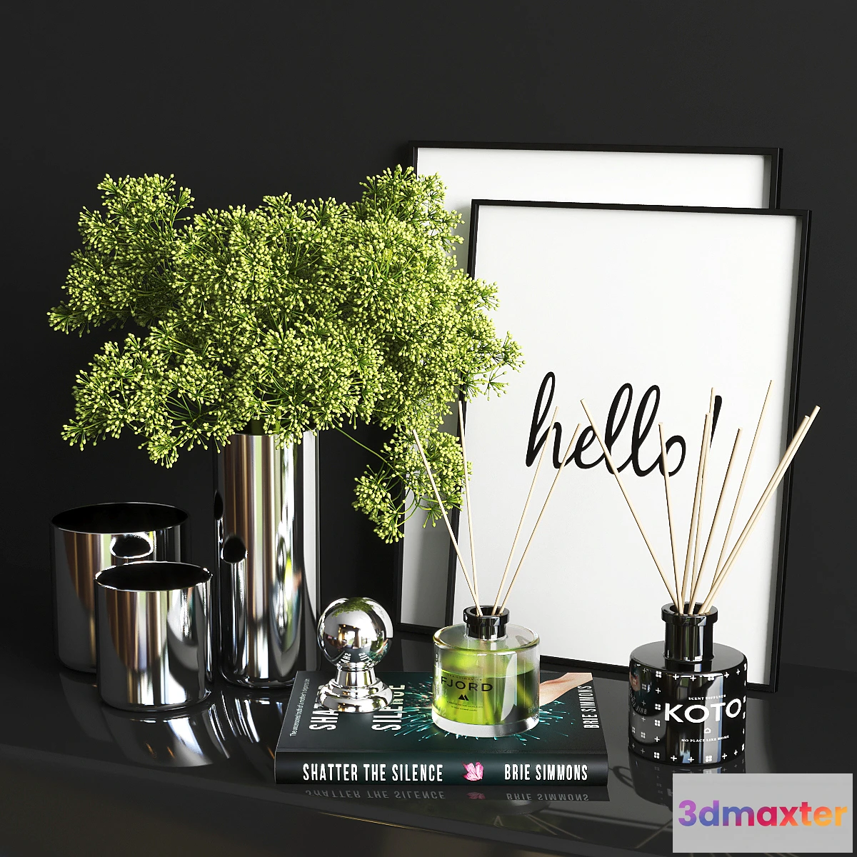 1307300 - set1214 -green and steel 3D Max