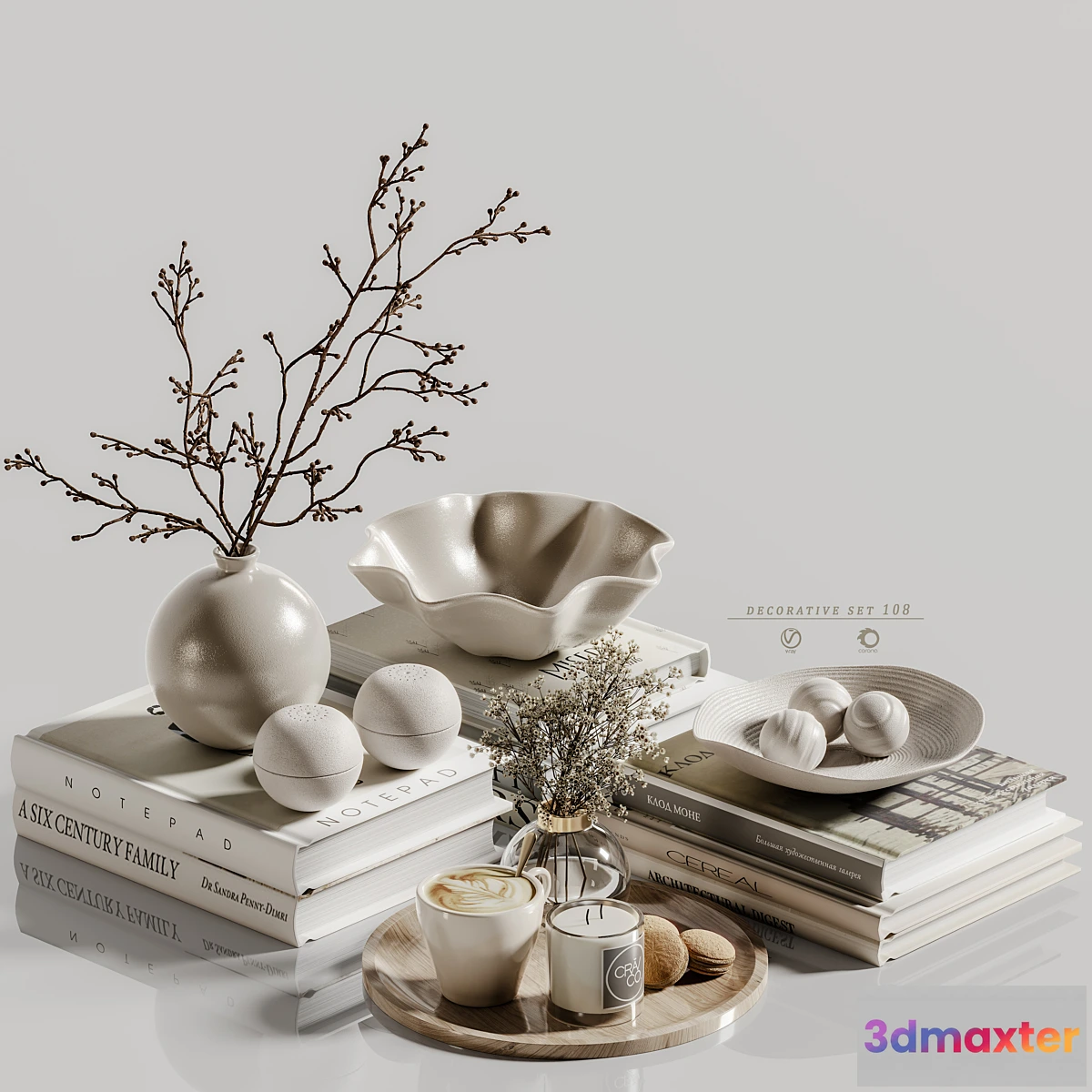 1307780 - decorative set 108 3D Max