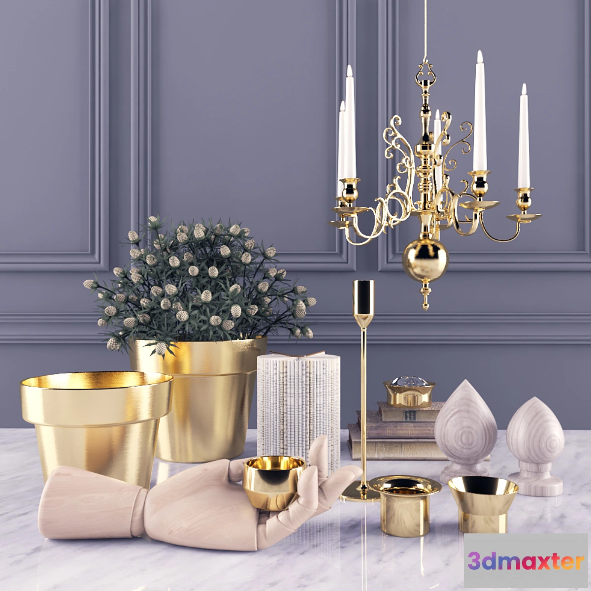 1310581 - Skultuna decor set. Decorative set Skultuna 3D Max