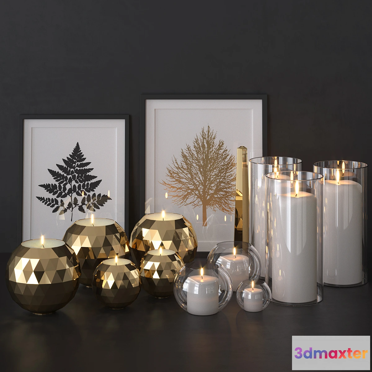 1311193 - Candles - No.3 3D Max