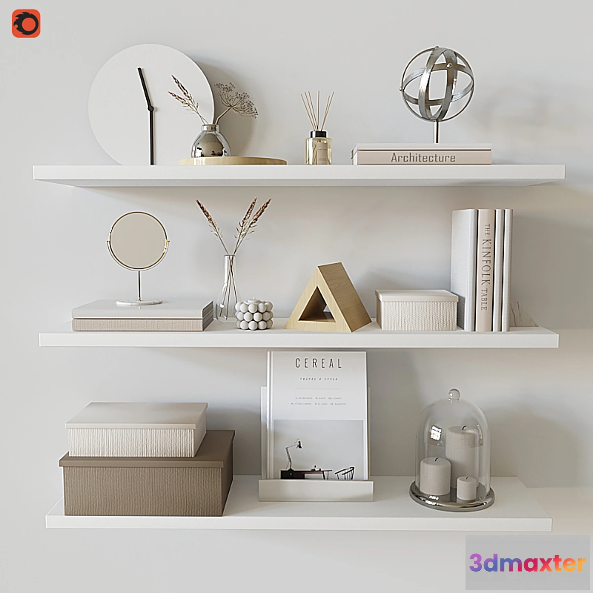 1311452 - Decorative shelf 04 3D Max