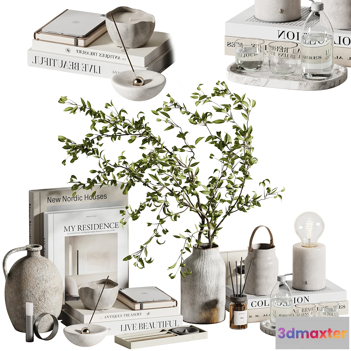 1311608 - Decorative set H85 - No.2 3D Max