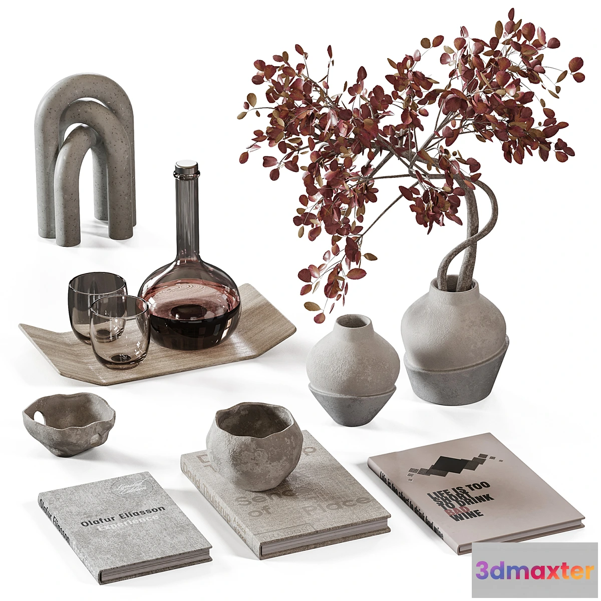 1314597 - 98 Decorative Set with branches 3D Max