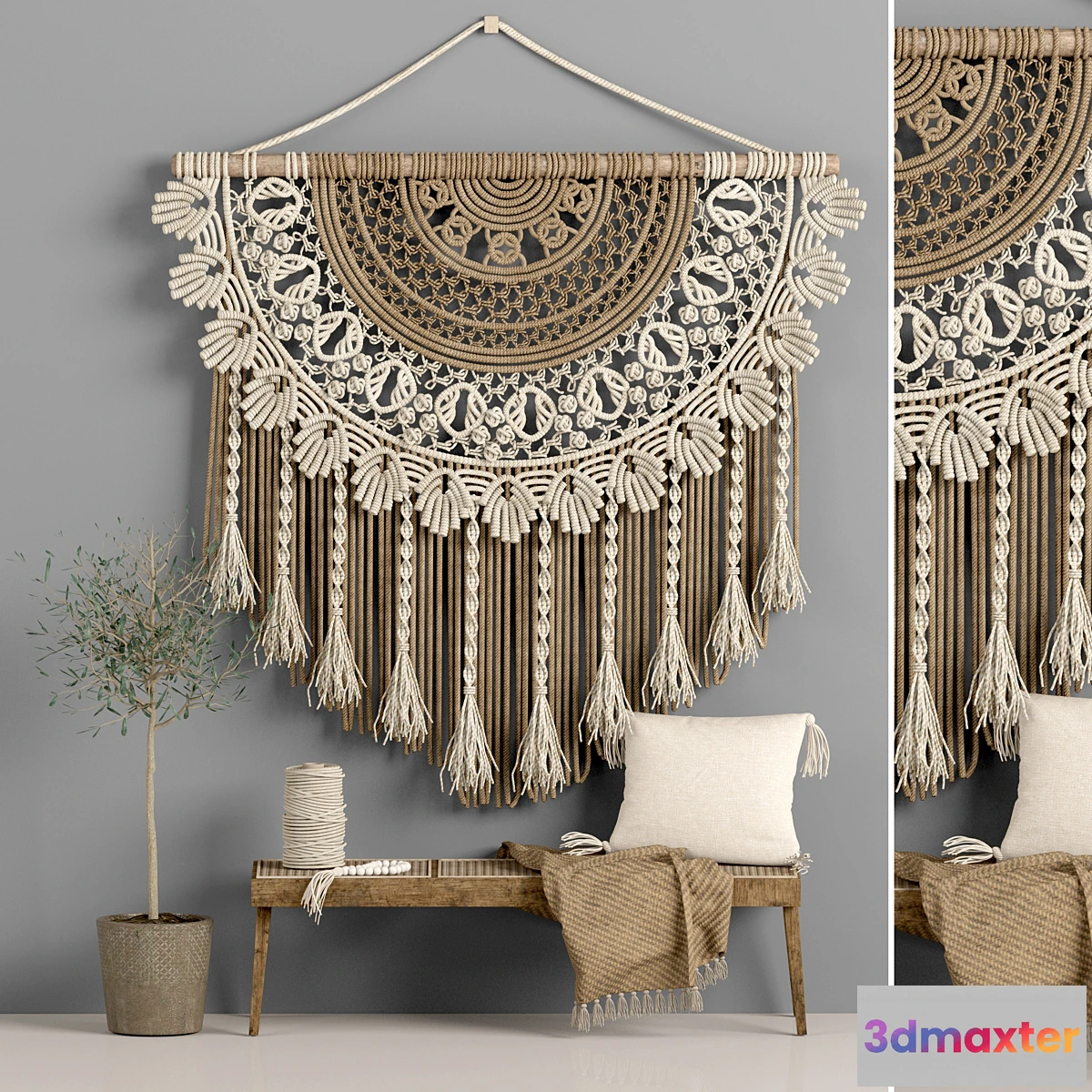 1314604 - macrame decor set 10 3D Max