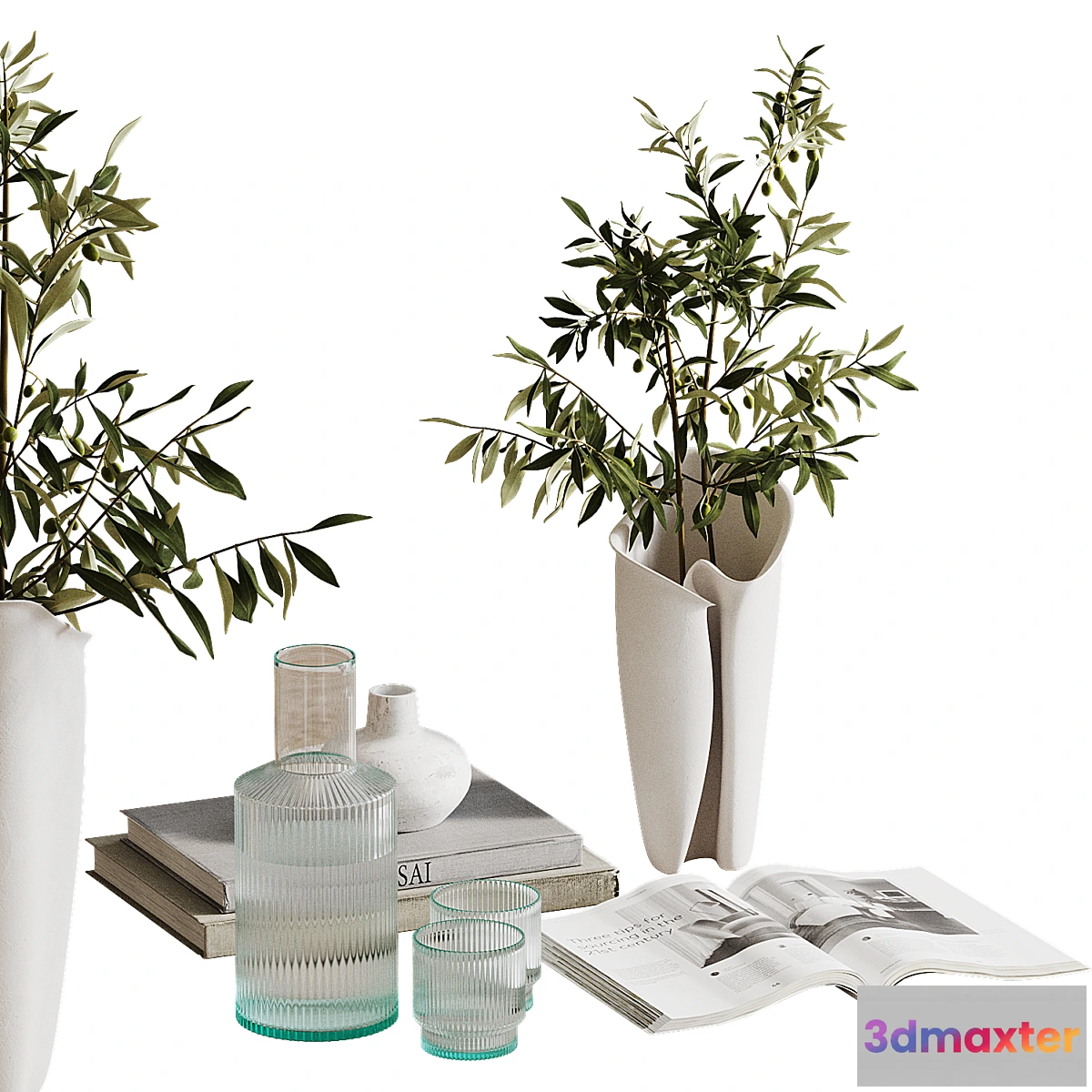 1314974 - Decorative coffee table set m1 - No.2 3D Max