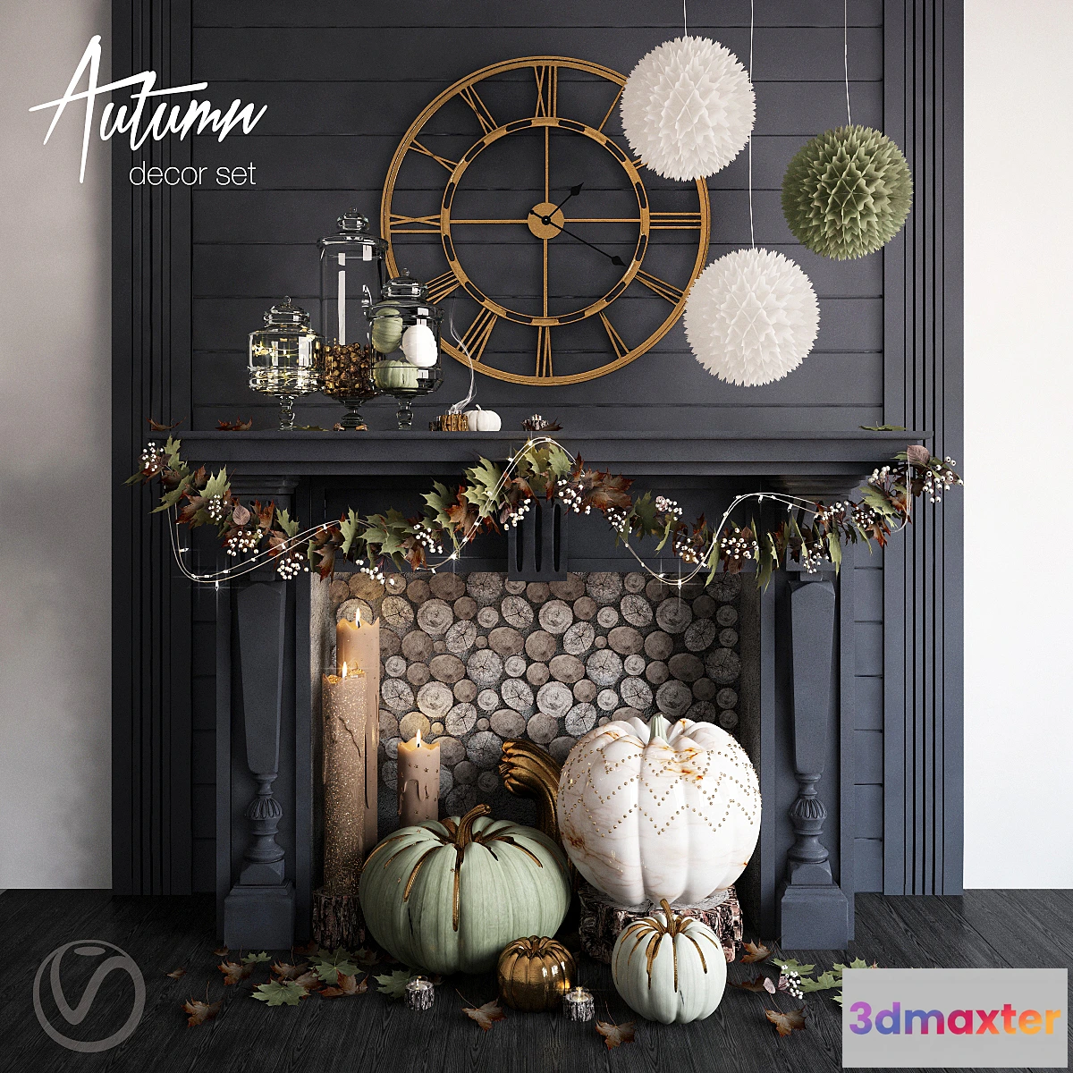 1319059 - Autumn Decor Set 3D Max