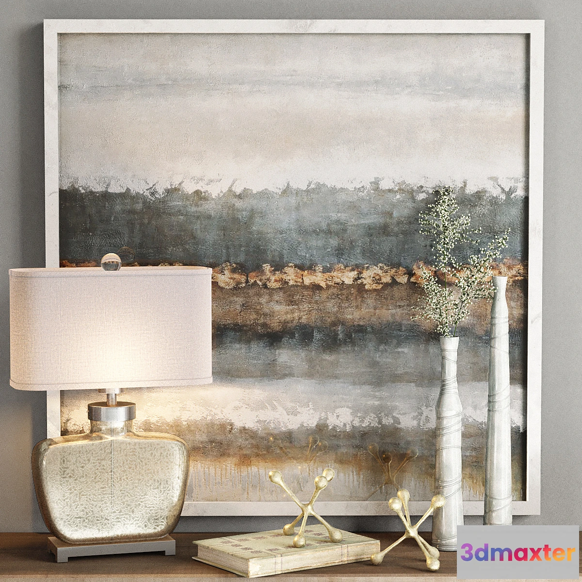 1323084 - Uttermost _ Molinara Decorative Set 3D Max