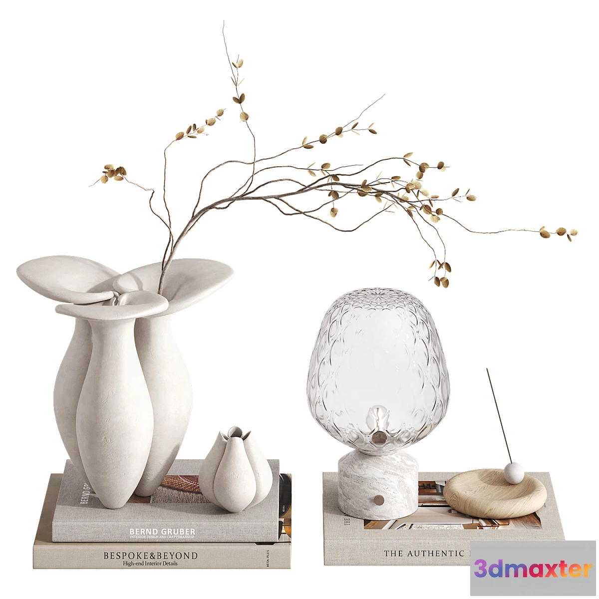 1328629 - Decorative set with Lily Vase 3D Max