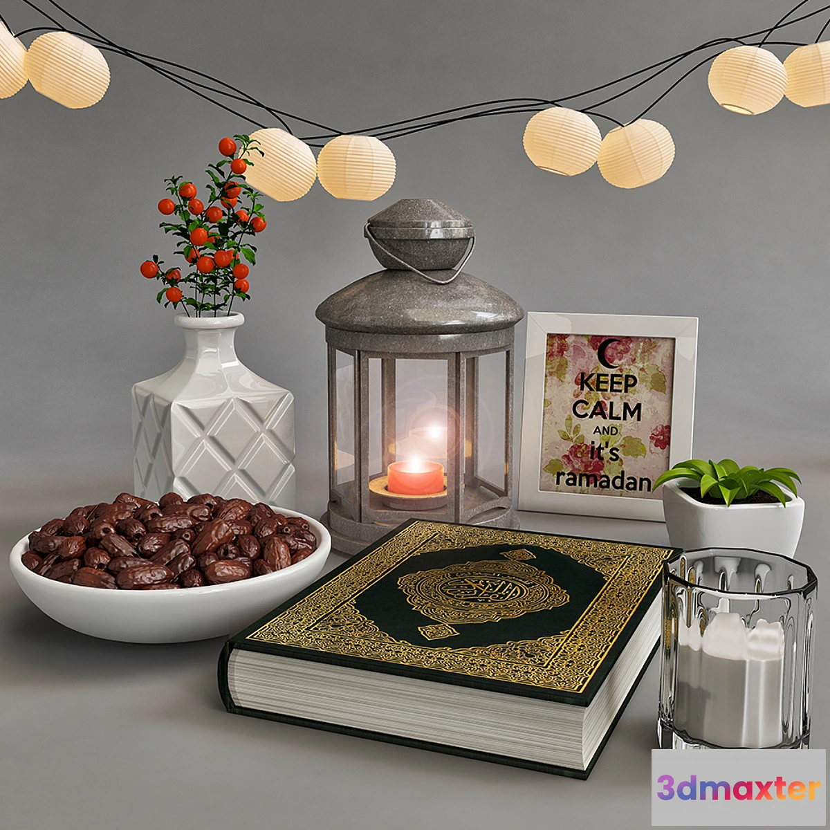 1329351 - Decorative set for Ramadan 3D Max
